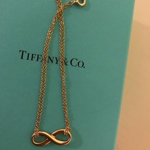 Tiffany and co gold infinity bracelet